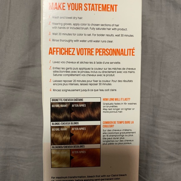 (2for$20) Clairol SEALED Apricot Semi Hair color - Picture 6 of 8